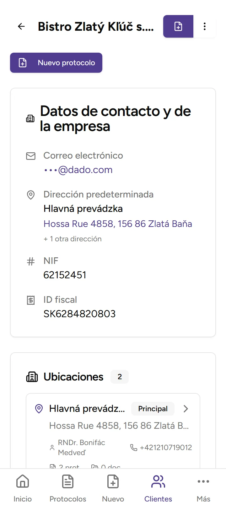 Portal del cliente - mobile